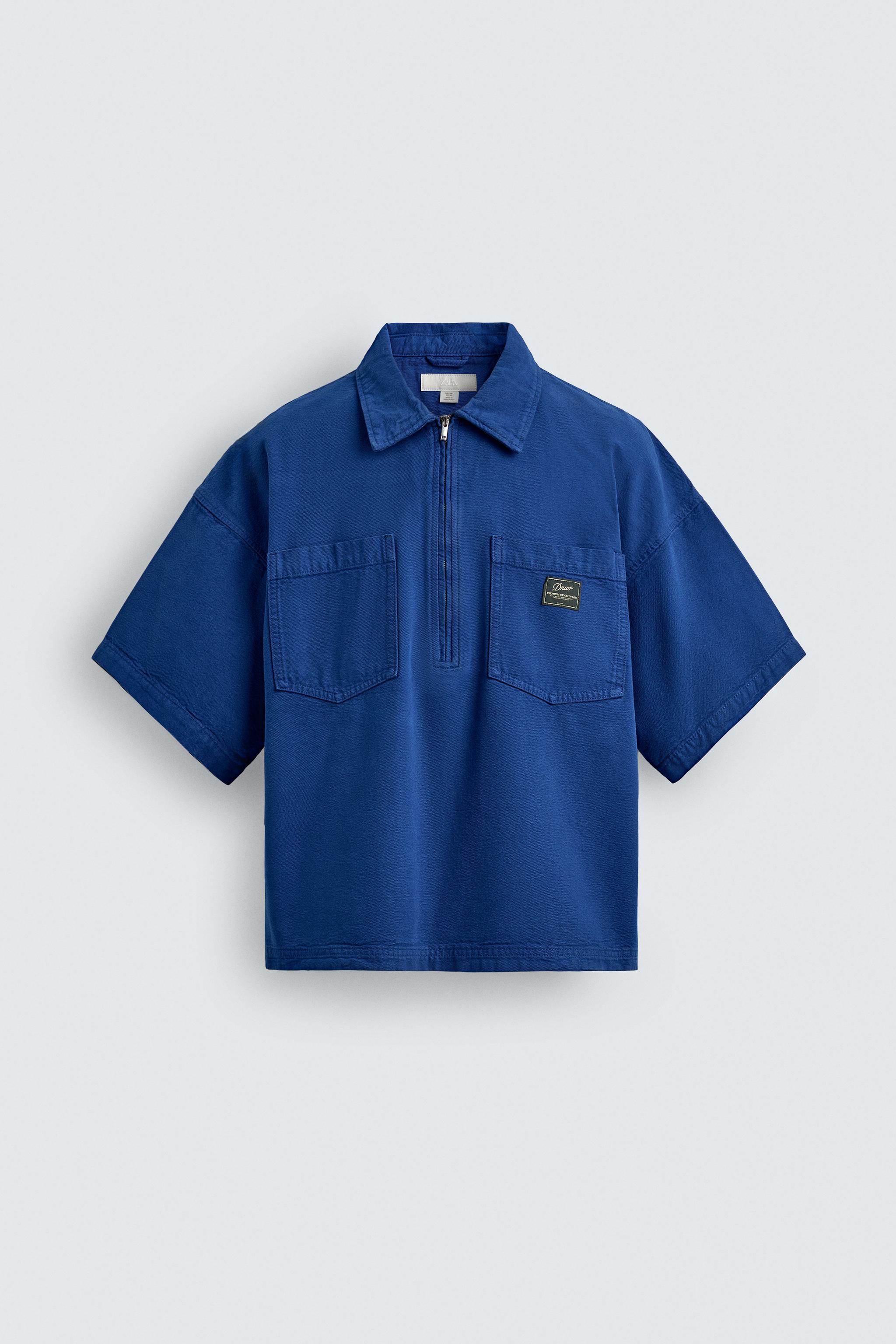 WASHED STRIPED BOXY FIT POLO